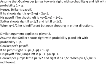 Mixed strategy in Penalty